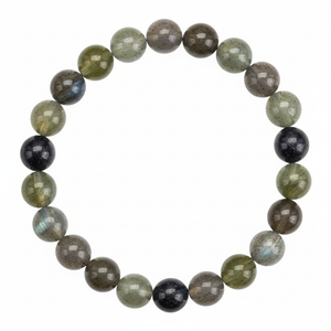 Natural Labradorite Gemstone Beaded Bracelet