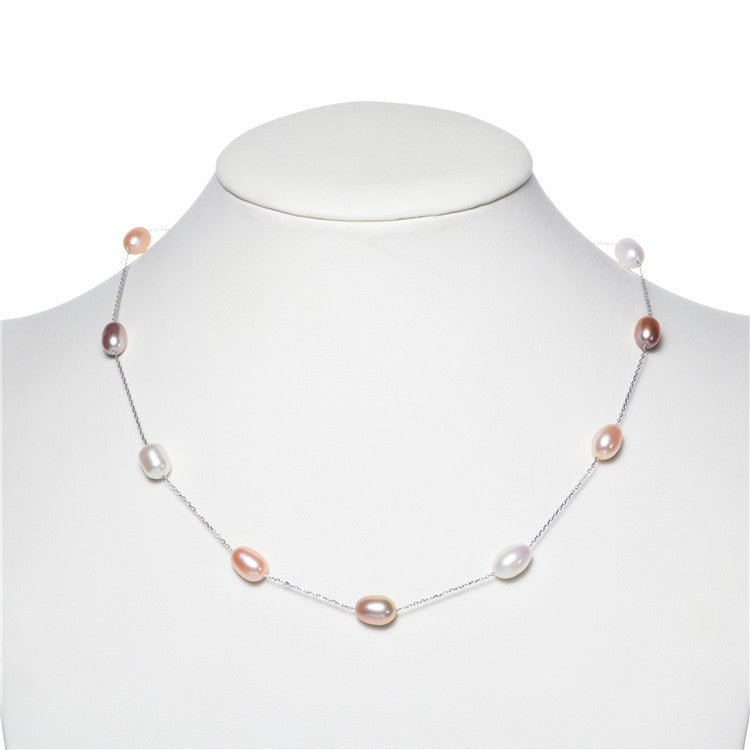 Nautical Pearl Station Necklace