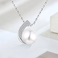 Sculptural Pearl Pavé Pendant — Chain Sold Separately