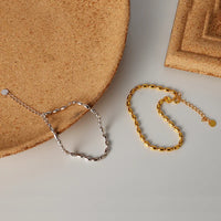 Oval Bead Chain Bracelet