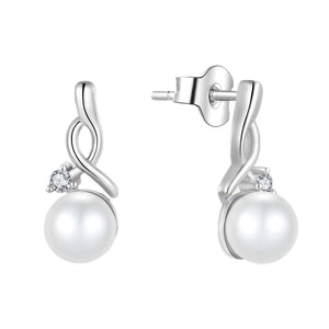 Freshwater Pearl Stud Earrings in 925 sterling silver — Aurilyn