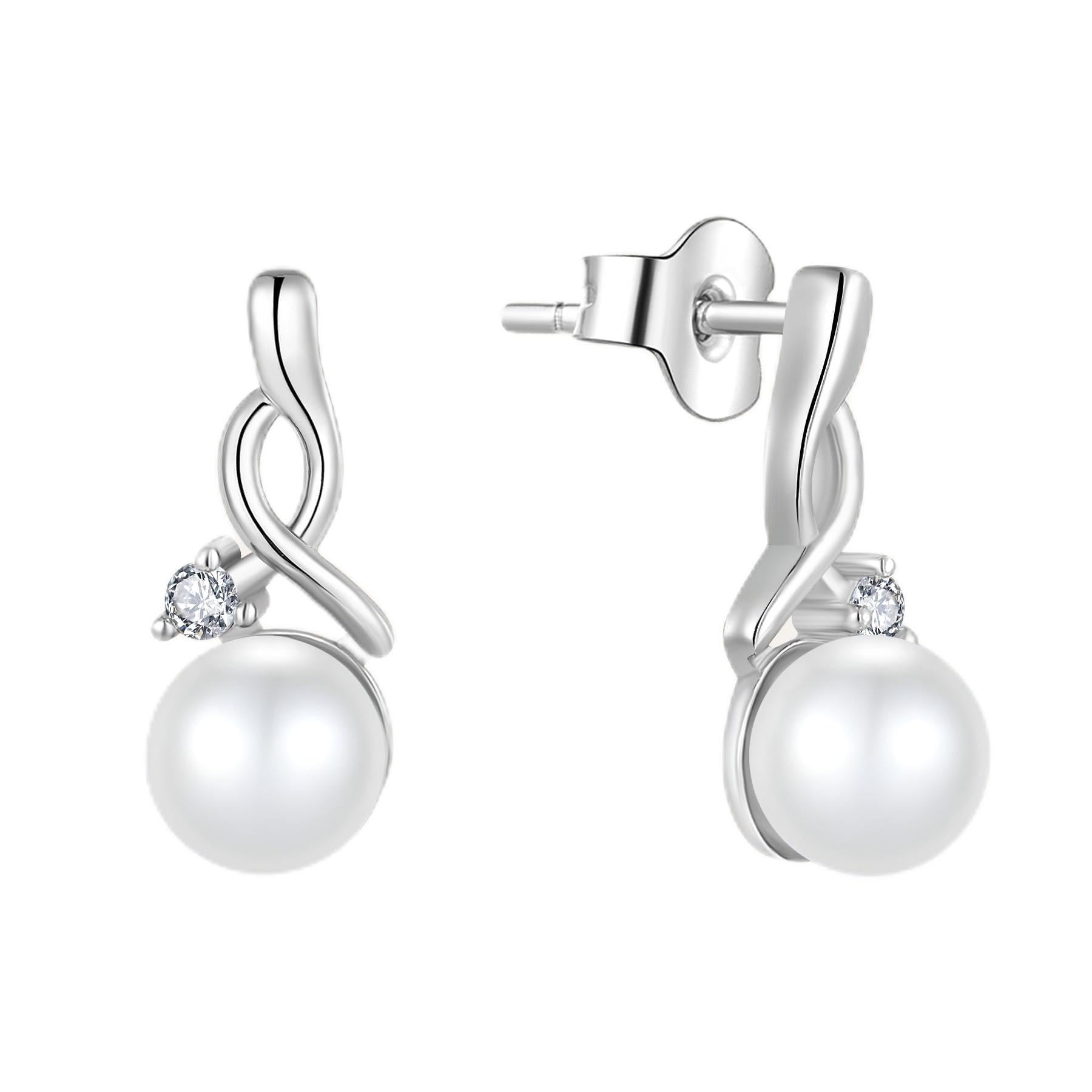 Freshwater Pearl Stud Earrings- 5A Grade Pearl