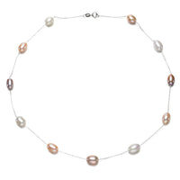 Nautical Pearl Station Necklace