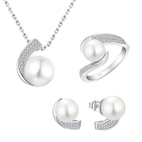 Sculptural Pearl Pavé Pendant — Chain Sold Separately