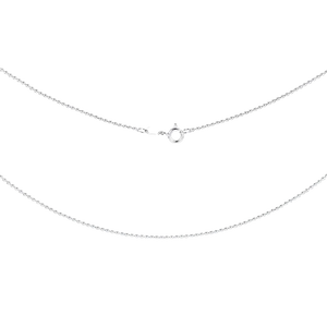 Silver Bead and Rolo Chain Necklace, 925 sterling silver — Aurilyn