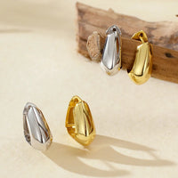 Chunky Trapezoid Hoop Earrings