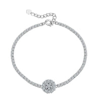 Adjustable Cluster Tennis Bracelet