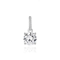 Diamond pendant on a white background