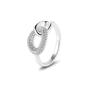 Interlocked Pavé Ring