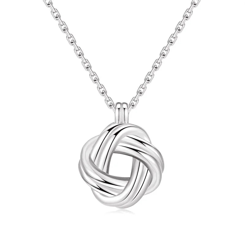 Intertwined Knot Pendant Necklace