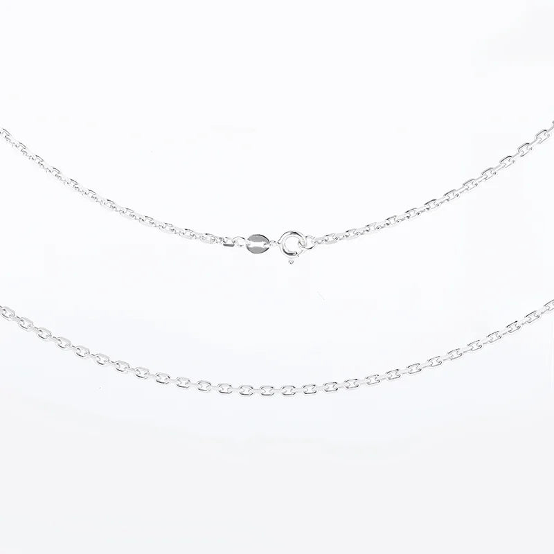 Aurilyn Silver Cable Chain 18 Inch 45cm in 925 sterling silver, oval cable link design, hypoallergenic and hand-finished