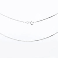 Aurilyn Silver Curb Chain 18 Inch 45cm in 925 sterling silver, close-up of lobster clasp, hypoallergenic and hand-finished