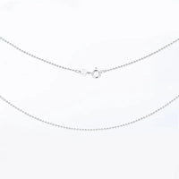 Aurilyn 18 Inch Silver Bead Chain in 925 sterling silver, ball bead design, hypoallergenic, hand-finished, anti-tarnish