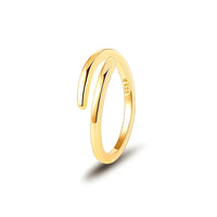 Spiral Twist Ring, 18K gold plated 925 sterling silver — Aurilyn