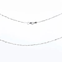 Aurilyn Twisted Snake Chain 18 Inch 45cm in 925 sterling silver, double-strand octagonal design, hypoallergenic and hand-finished