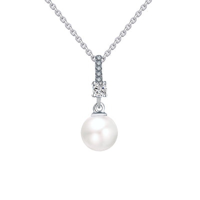 Classic Pearl Drop Bar Pendant