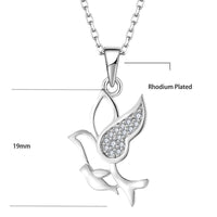 Pavé Dove Zirconia Pendant