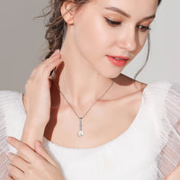 Marquise Drop Pearl Pendant