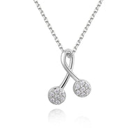 Cherry Pavé Pendant Necklace