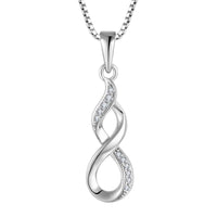 Infinity Twist Pendant in polished 925 sterling silver — Aurilyn