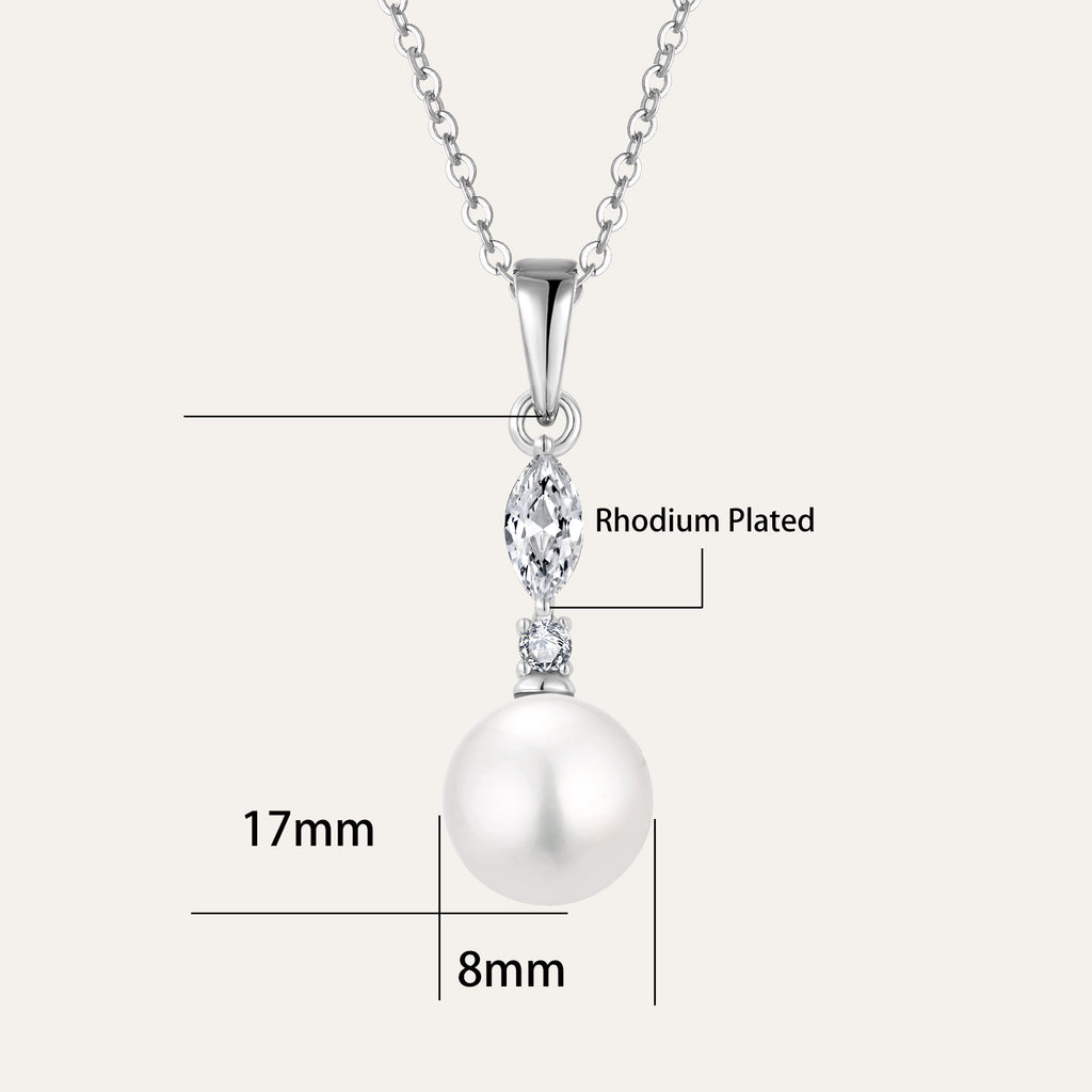 Aurilyn Marquise Drop Pearl Pandant