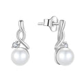 Aurilyn Infinity Pearl Drop Earrings