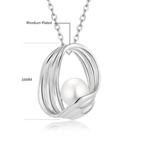 Flowing Sculptural Pearl Pendant