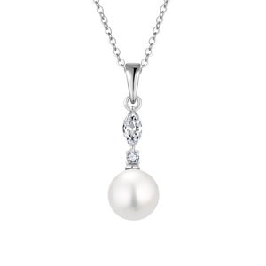 Marquise Drop Pearl Pendant
