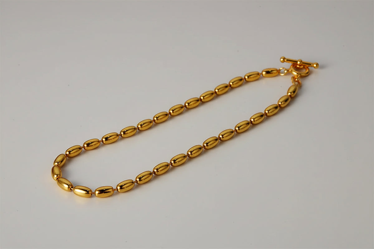 Oval Bead Chain Bracelet