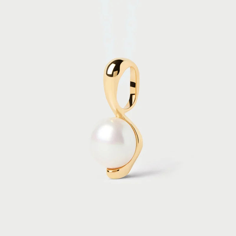 Aurilyn Sculptural Pearl Pendant - 5A Grade Natural Pearls - Pure Silver - Premium Collection