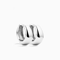 Chunky Puffed Huggie Hoop Earrings