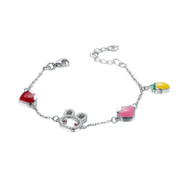 Bunny and Heart Charm Bracelet, 925 sterling silver — Aurilyn