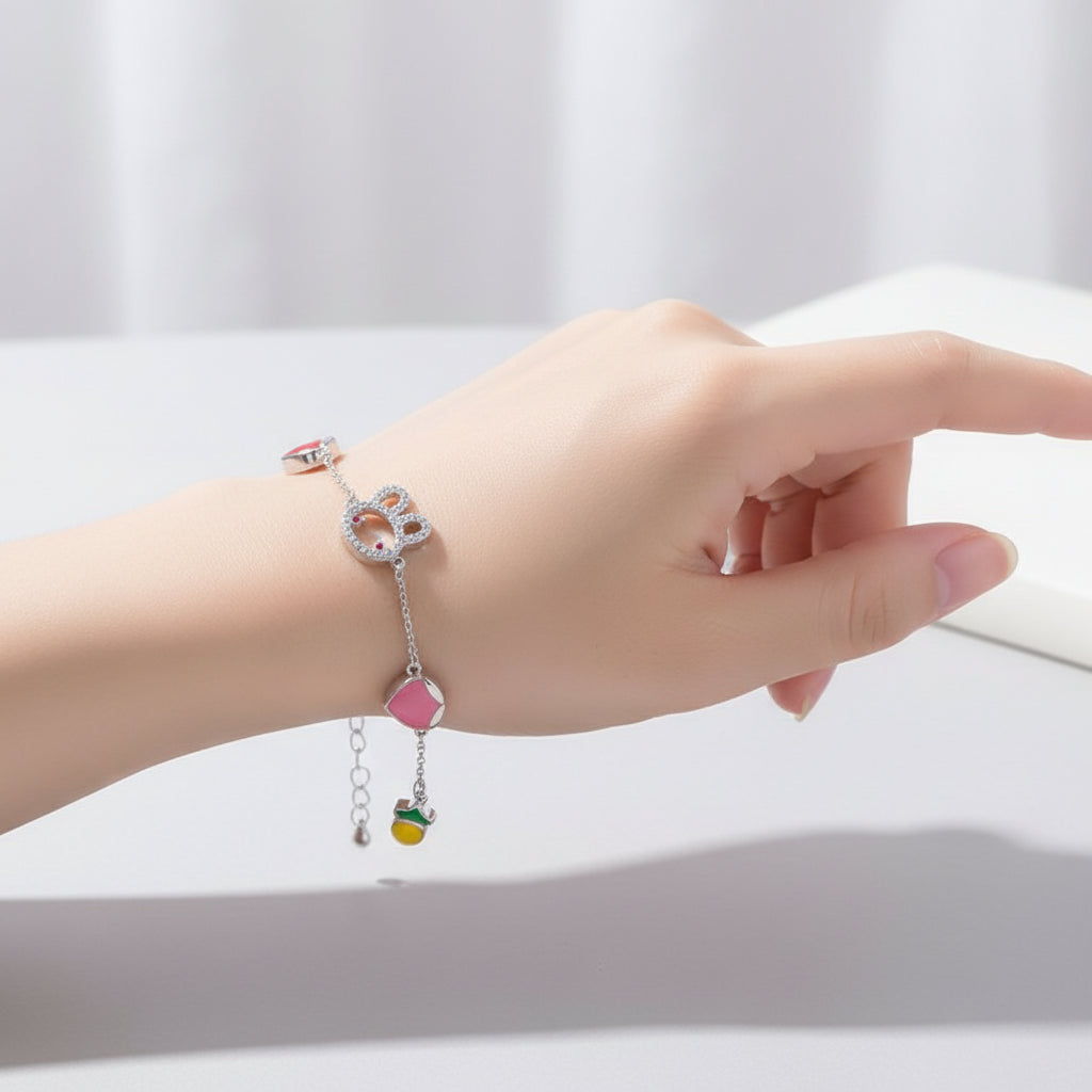 Bunny & Heart Charm Bracelet