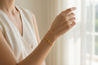 Oval Bead Chain Bracelet