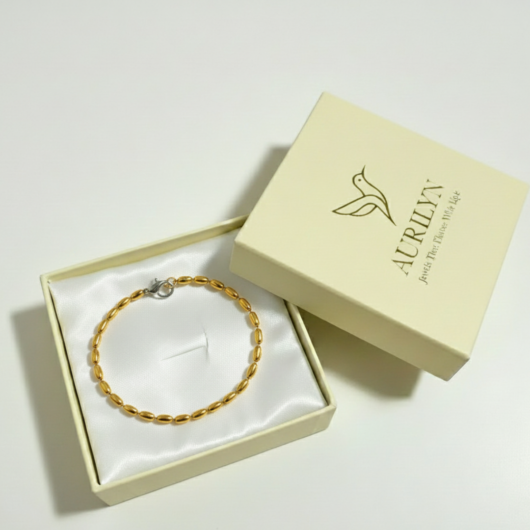 Oval Beads Chain Bracelet