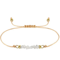 Natural Gemstone Adjustable Cord Bracelet, birthstone — Aurilyn