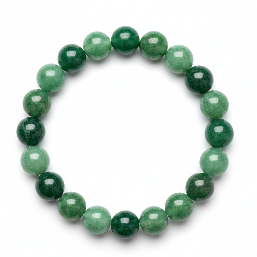 Green Aventurine Bracelet - White Background