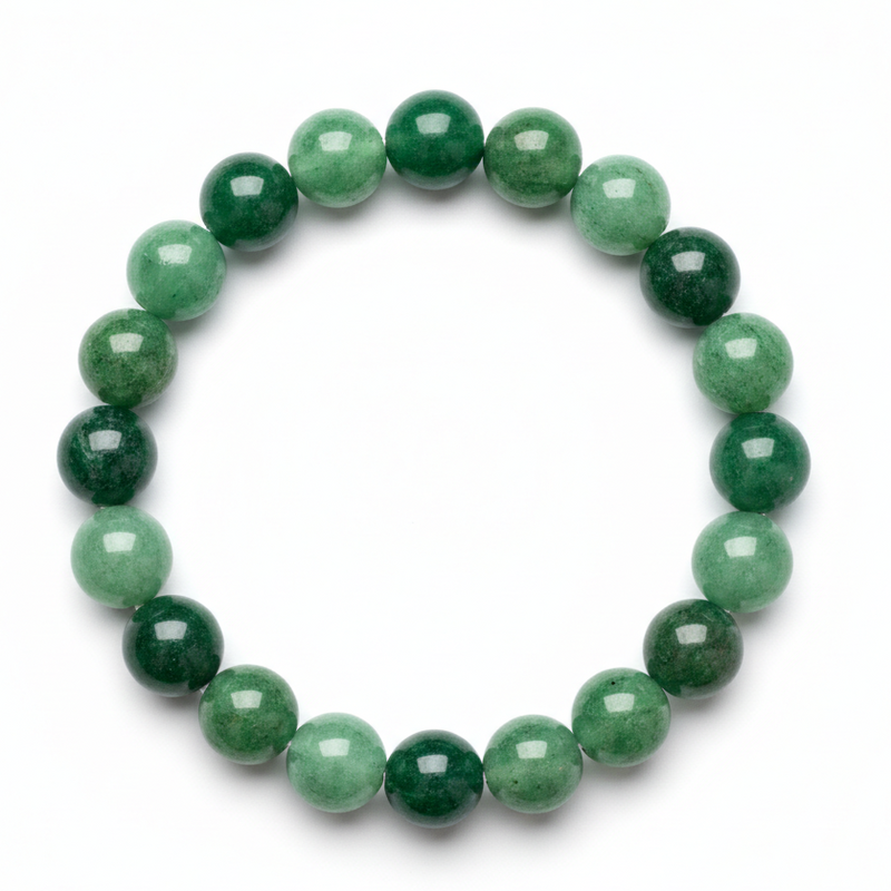 Green Aventurine Bracelet - White Background