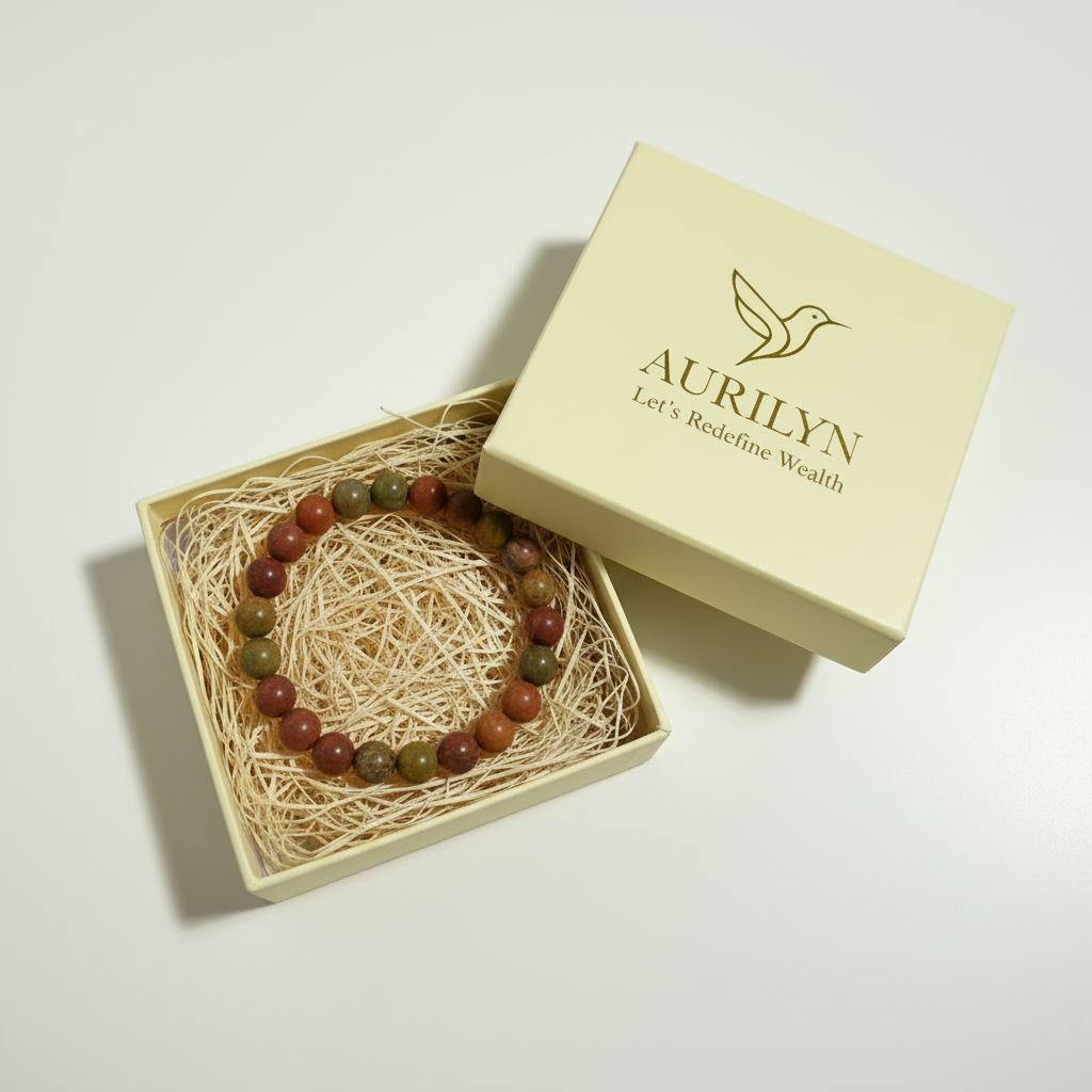 Jasper bracelet in Aurilyn cream branded box