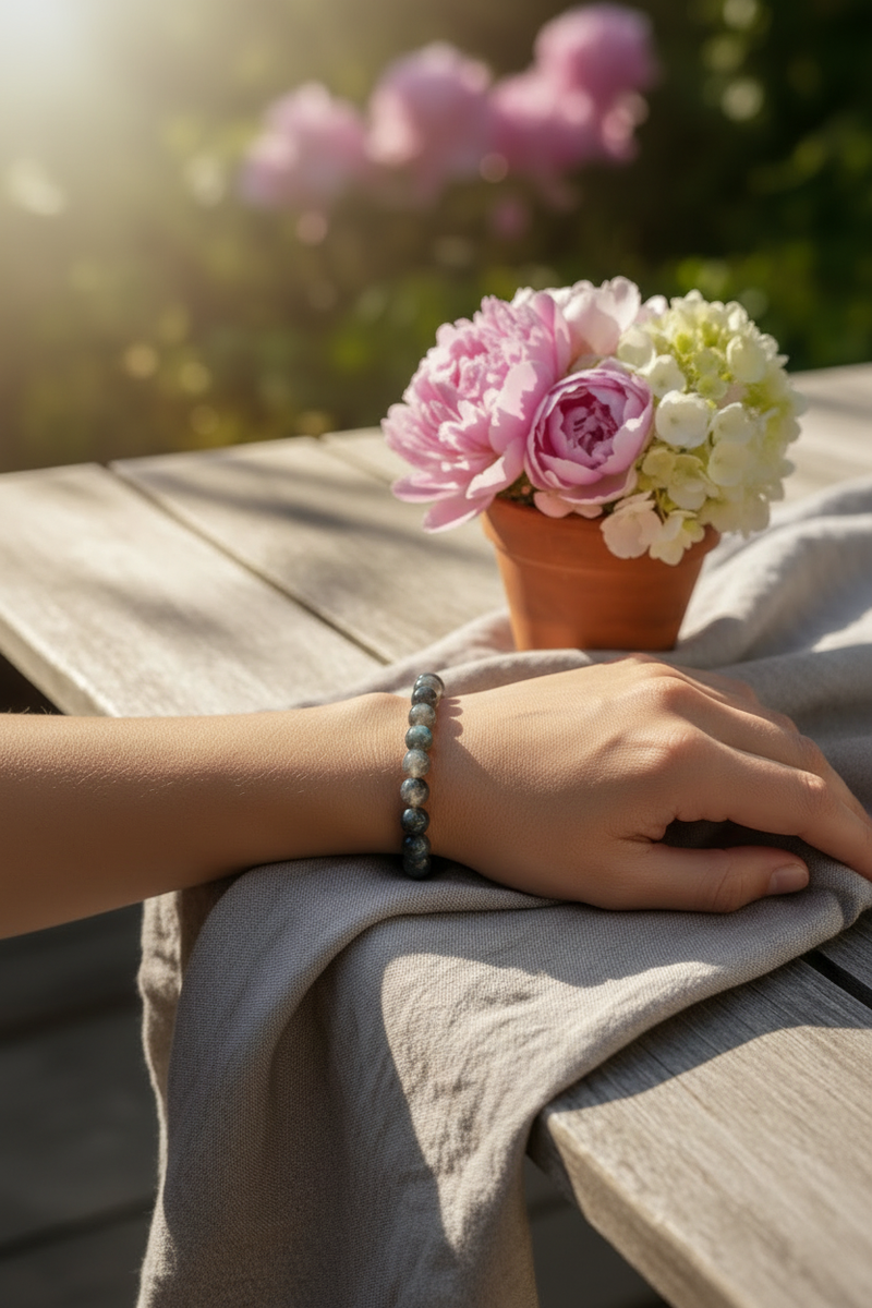 Labradorite bracelet outdoor lifestyle